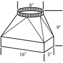 Vent-A-Hood Ventilation Accessories Transitions VP565 IMAGE 1