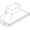 Vent-A-Hood 60-inch Wall Mount Range Hood SEPTH18-460SS IMAGE 2
