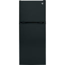 GE 24-inch, 11.6 cu. ft. Top Freezer Refrigerator GPE12FGKBB IMAGE 1
