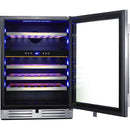 Avanti 24in 47-Bottle Elite Freestanding/Built-In Wine Cooler WCSE47R3S IMAGE 2