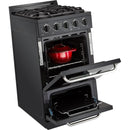 Unique Appliances 20-inch, 2.4 cu.ft. Freestanding Gas Range UGP-20G OF1 B IMAGE 2