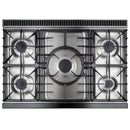 AGA 36-inch Mercury Dual Fuel Range with True European Twin Fan Convection AMC36DF-BLK IMAGE 2