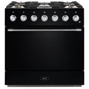 AGA 36-inch Mercury Dual Fuel Range with True European Twin Fan Convection AMC36DF-MBL IMAGE 1