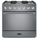 AGA 36-inch Mercury Dual Fuel Range with True European Twin Fan Convection AMC36DF-WHT IMAGE 1