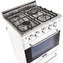 Unique Appliances 24-inch Freestanding Gas Range UGP-24V PC1 W IMAGE 6