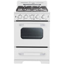 Unique Appliances 24-inch Freestanding Gas Range with Convection Technology UGP-24CR W IMAGE 1