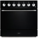 AGA 36-inch Mercury Induction Range with True European Twin Fan Convection AMC36IN-BLK IMAGE 1