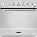 AGA 36-inch Mercury Induction Range with True European Twin Fan Convection AMC36IN-WHT IMAGE 1