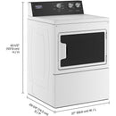 Maytag 7.4 cu. ft. Electric Dryer with Intellidry® Sensor YMEDP586GW IMAGE 14