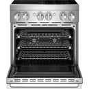 JennAir 36-inch, 5.1 cu. ft. Freestanding Induction Range with Wi-Fi JPIFC736RL IMAGE 2