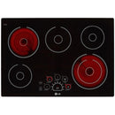 LG 30-inch Built-In Electric Cooktop with SmoothTouch™ Controls LCE3010SB IMAGE 2