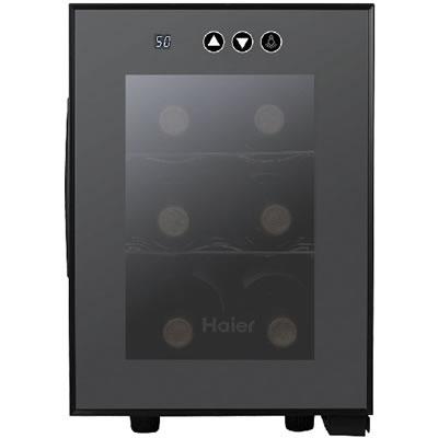 Haier 6-bottle Freestanding Wine Cooler HVTM06ABB IMAGE 1