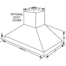 Vent-A-Hood 36-inch Ceiling Mount Range Hood PYDH18-236SS IMAGE 2