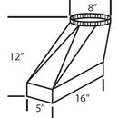 Vent-A-Hood Ventilation Accessories Transitions VP542 IMAGE 2
