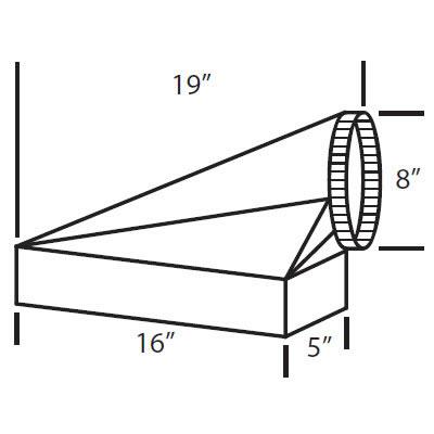 Vent-A-Hood Ventilation Accessories Transitions VP544 IMAGE 1