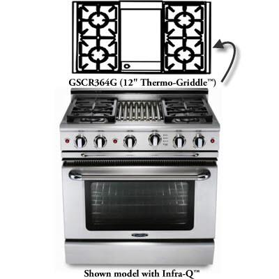 Capital 36-inch Freestanding Gas Range GSCR364G-N IMAGE 1