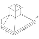 Vent-A-Hood 48-inch Wall Mount Range Hood PDH14-248SS IMAGE 2