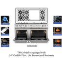 Capital 60-inch Freestanding Gas Range CGSR604GG2-N IMAGE 2