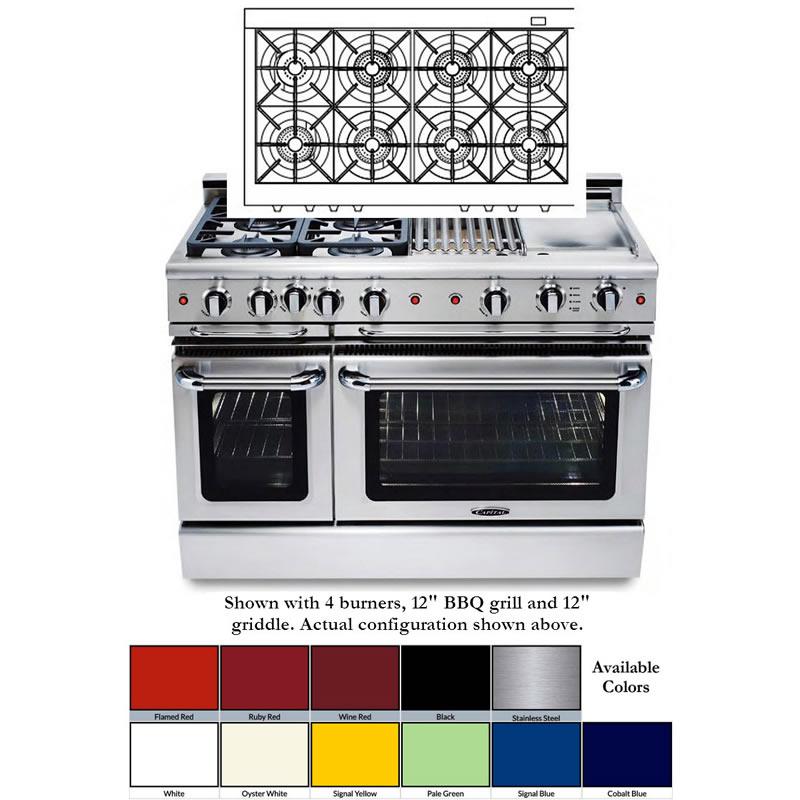 Capital 48-inch Freestanding Dual-Fuel Range COB488-N IMAGE 4