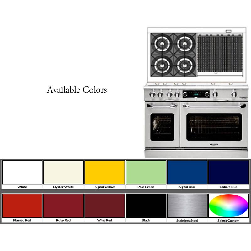 Capital 48-inch Freestanding Dual-Fuel Range COB484BB-N IMAGE 2