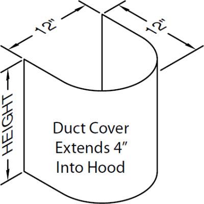 Vent-A-Hood Ventilation Accessories Duct Kits WGDC-12/18SS IMAGE 1