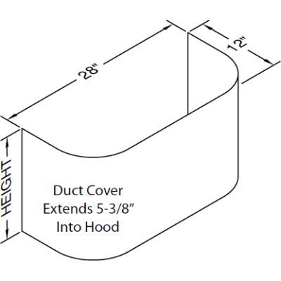 Vent-A-Hood Ventilation Accessories Duct Kits WZDC-28/33SS IMAGE 1