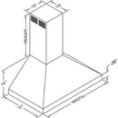 Vent-A-Hood 42-inch Wall Mount Range Hood PDAH14-K42SS IMAGE 3