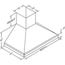 Vent-A-Hood 36-inch Wall Mount Range Hood SLDH14-236WH IMAGE 2