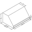 Vent-A-Hood 66-inch Wall Mount Range Hood SLH18-466SS IMAGE 2