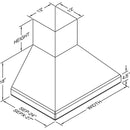 Vent-A-Hood 42-inch Wall Mount Range Hood SEPXH18-242SS IMAGE 2