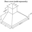 Vent-A-Hood 30-inch Wall Mount Range Hood PDH14-130BL IMAGE 3