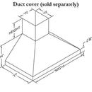 Vent-A-Hood 42-inch Wall Mount Range Hood PDH14-K42WH IMAGE 2