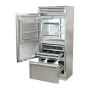 Fhiaba 36-inch, 18.3 cu. ft. Bottom Freezer Refrigerator with Ice and Water FM36BFI-LS IMAGE 1