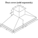 Vent-A-Hood 66-inch Ceiling Mount Range Hood SEPITH18-466SS IMAGE 2