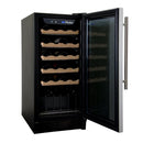 Haier 26-bottle Freestanding Wine Cooler HVCE15BBH IMAGE 4