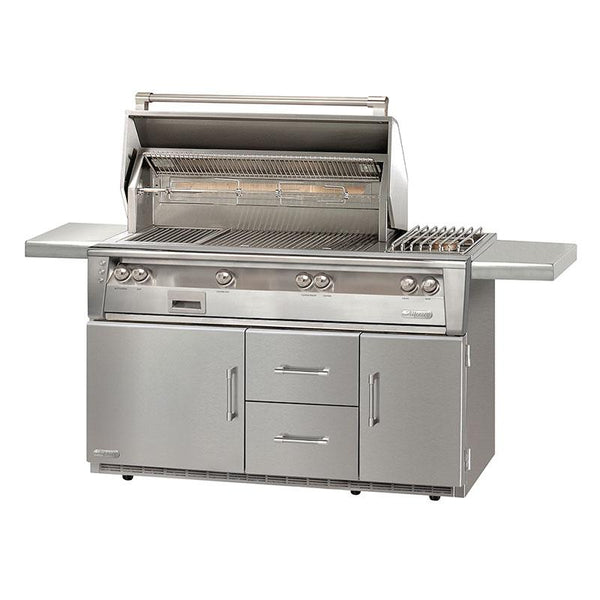 Alfresco 56in Luxury Deluxe Gas Grill with Refrigerated Cart ALXE-56R-LP IMAGE 1