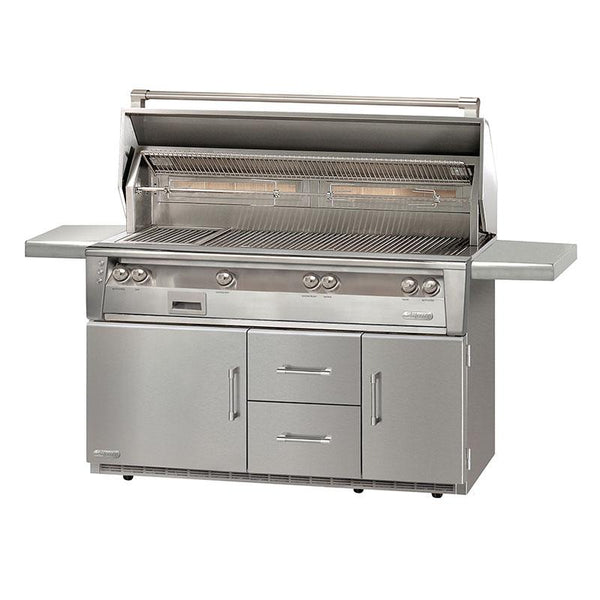 Alfresco 56in Luxury Gas Grill with Refrigerated Cart ALXE-56BFGR-LP IMAGE 1