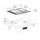 Porter & Charles 24-inch Built-In Gas Cooktop CG60WOK-F IMAGE 3