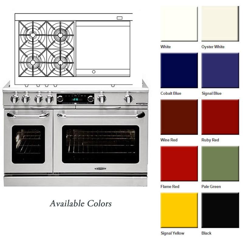 Capital 48-inch Freestanding Dual-Fuel Range COB484GG-N IMAGE 5