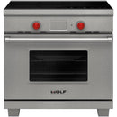 Wolf 36-inch Freestanding Induction Range with Convection IR365PE/S/PH IMAGE 1