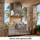 Best WPD39M Series 60in Outdoor Wall Mount Ventilation Hood Liner WPD39M60SB IMAGE 4