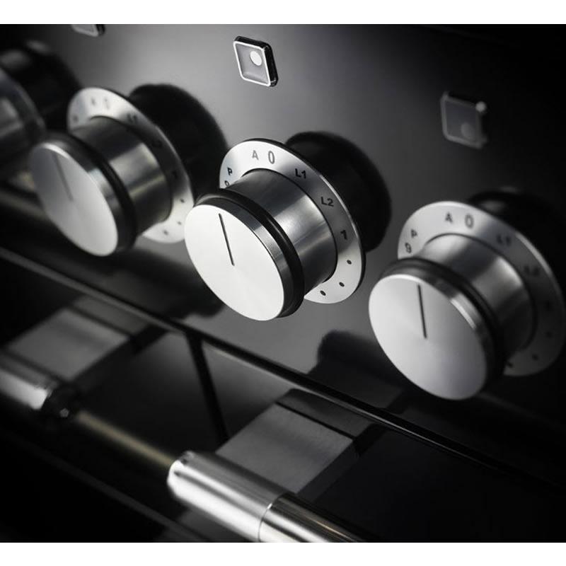 AGA 48-inch Mercury Dual Fuel Range with True European Convection AMC48DF-BLK IMAGE 2