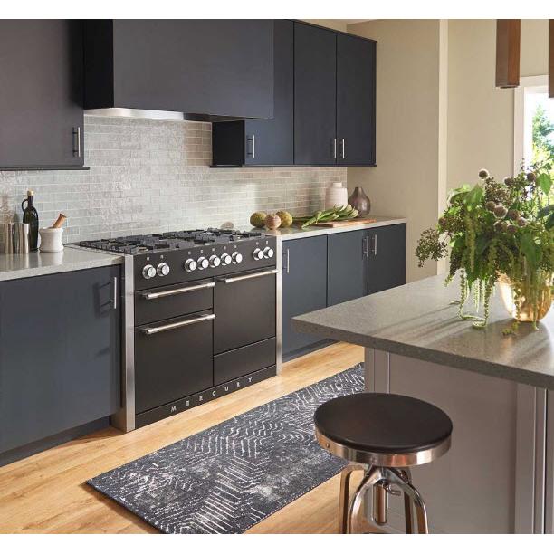 AGA 48-inch Mercury Dual Fuel Range with True European Convection AMC48DF-BLK IMAGE 3