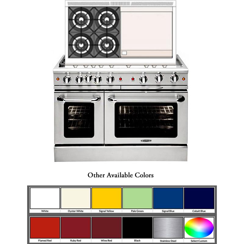 Capital 48-inch Freestanding Gas Range MCOR484GG-N IMAGE 4