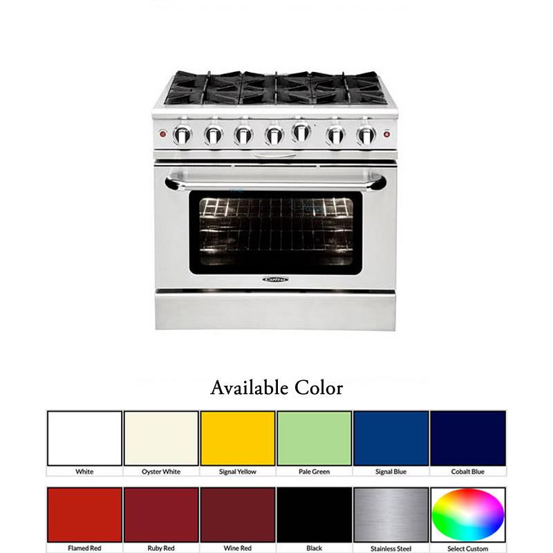 Capital 36-inch Freestanding Gas Range MCOR366-N IMAGE 2