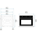 Porter & Charles 24-inch, 2.4 cu. ft. Built-in Single Wall Oven with Convection STPS60TM IMAGE 2