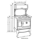 Elmira Stove Works 30-inch Freestanding Electric Range 1850-ST-C-W IMAGE 3
