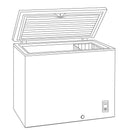 Haier 7.1 cu.ft, Chest, Freezer with security lock with key. HF71CL53NW IMAGE 1