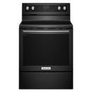 KitchenAid 30-inch, Freestanding Electric, Range with Even-Heat™ YKFEG500EBS IMAGE 1