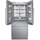 Dacor 36-inch, 21.3 cu.ft. Built-in French 3-Door Refrigerator with FreshZone™ Drawer DRF367500AP/DA IMAGE 2
